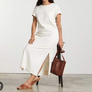 Everlane The Organic Weekend Maxi Dress White SZ Small